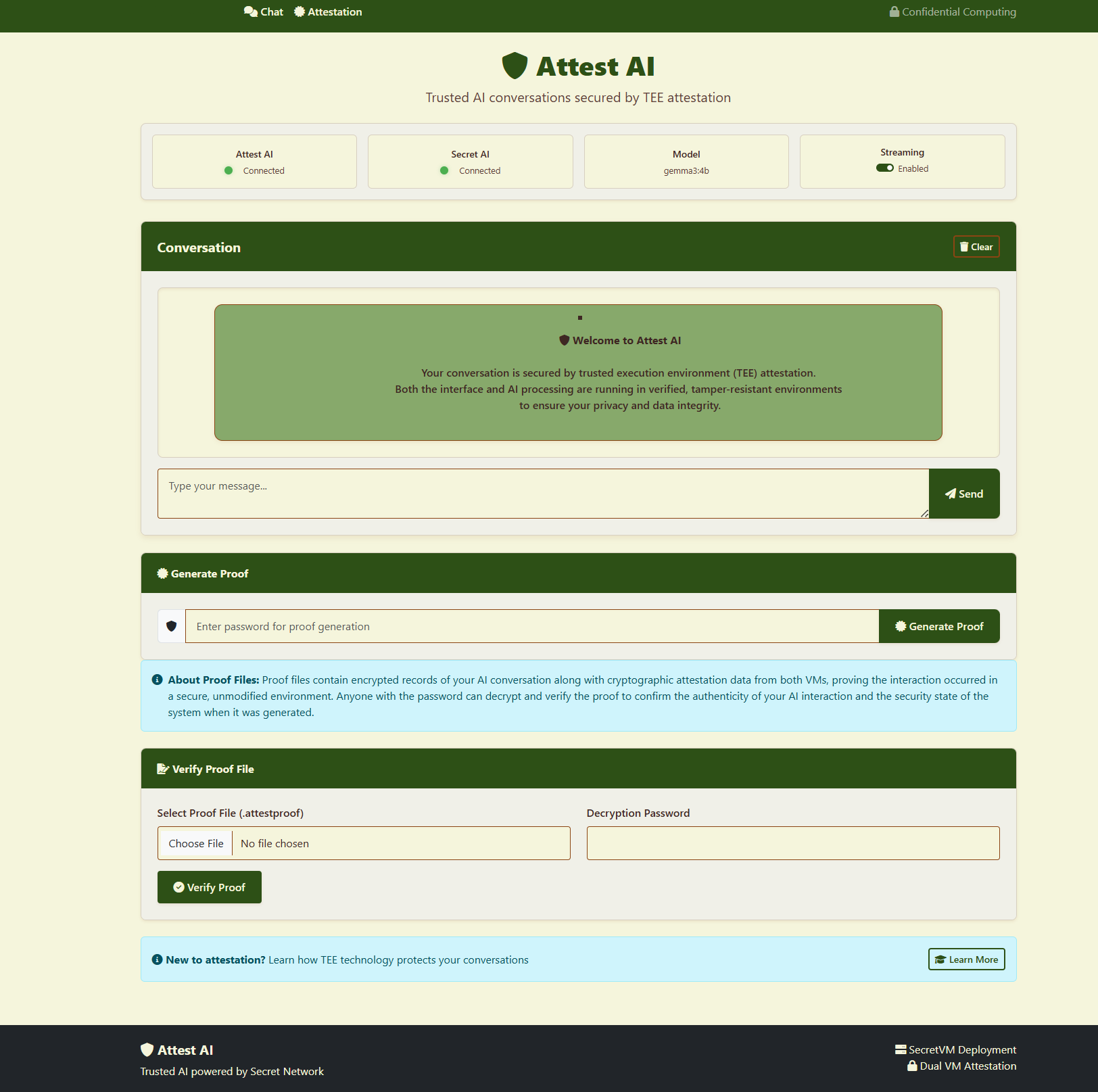 AttestAI screenshot